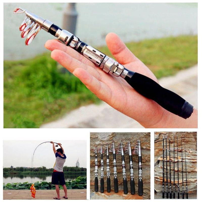 Fishing Equipment Rod - Сверхжесткая мини-телескопическая удочка длиной 1,0 м,