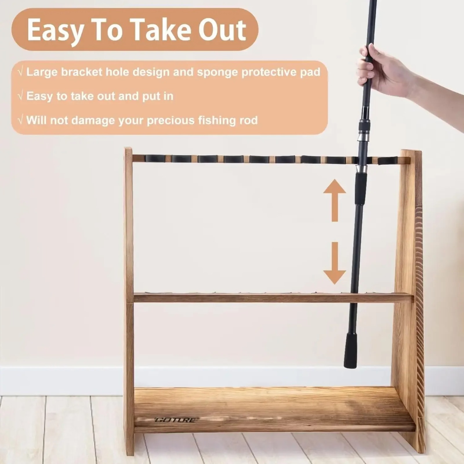 Подставка для удочек Goture из – обзор и цена Fishing Equipment Organizer